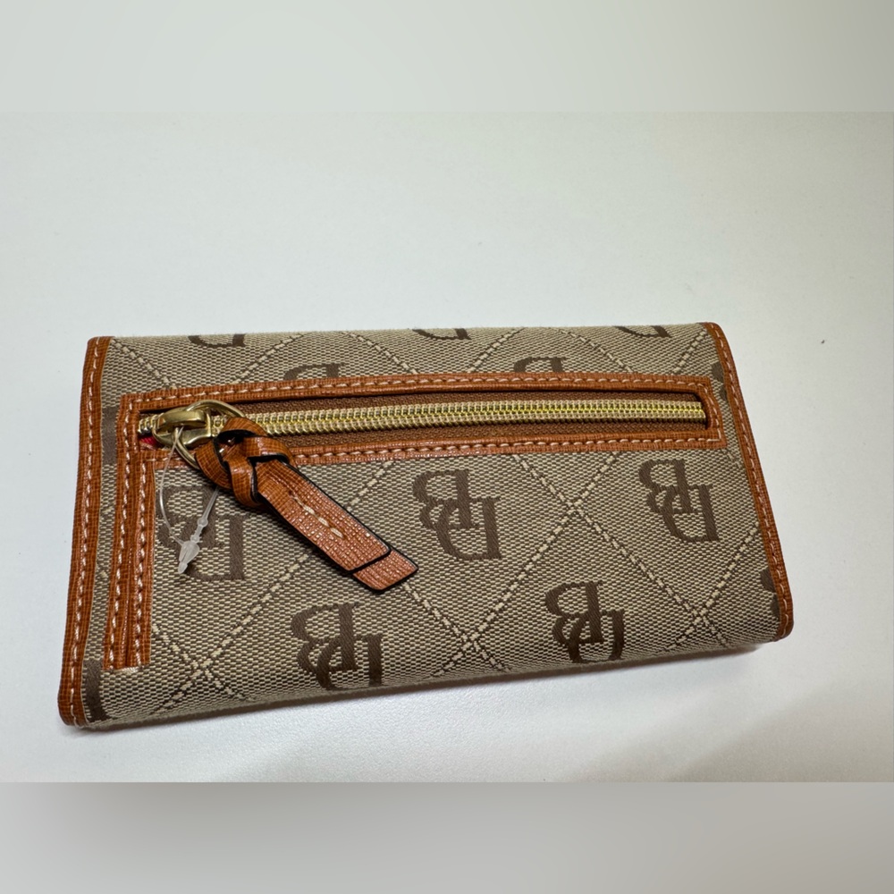 Dooney & Bourke Brown and Tan Women's Wallet - Picture 7 of 7